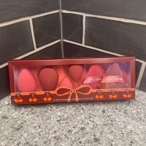 Spectrum “Very Cherry” Makeup Sponge and Puff Set